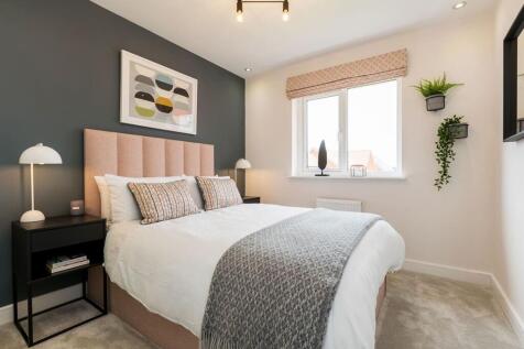 The second double bedroom overlooks the garden