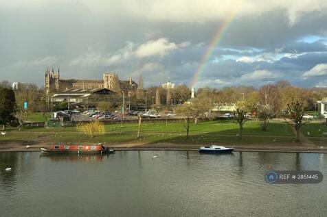 River View On a Cloudy Day - With Extra Rainbow!