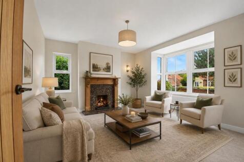 Living room staged