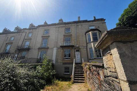 Stately period property in the bright sunshine...