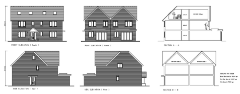 Approved elevations &amp; sections