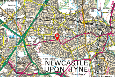 Duke of Wellington, Newcastle - Location.png