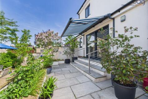 Sliding Patio Doors and Flagged Patio