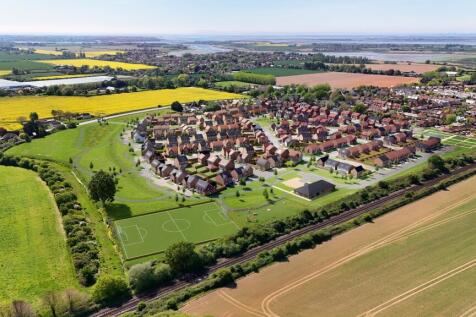 External aerial CGI of highgrove dwh