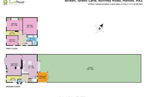Floorplan with garden