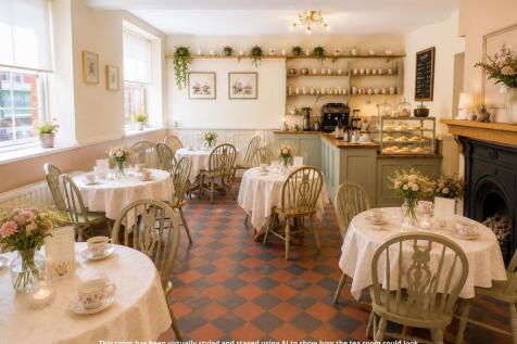 Tea room - AI Staged