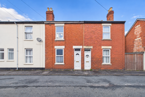 Clear street, restored brick facade