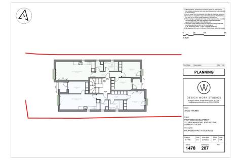 Land on the west side of 221 New Haw Road, Addlestone, Surrey, KT15 2DP