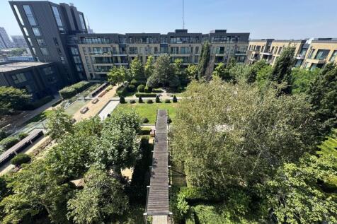 A contemporary two bedroom apartment with a south