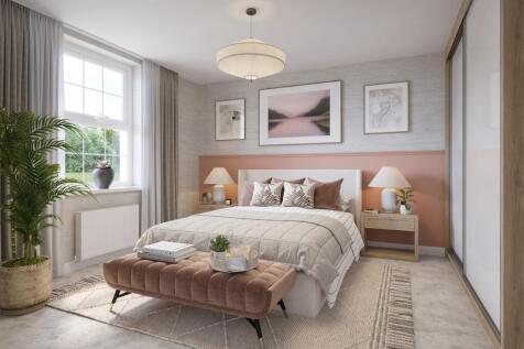 Internal cgi of the main bedroom in the bracebridge