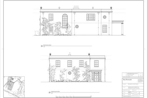 Elevations N &amp; W