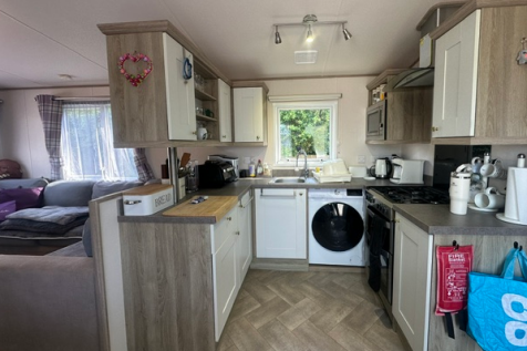 Modern kitchen inside ABI St David static caravan
