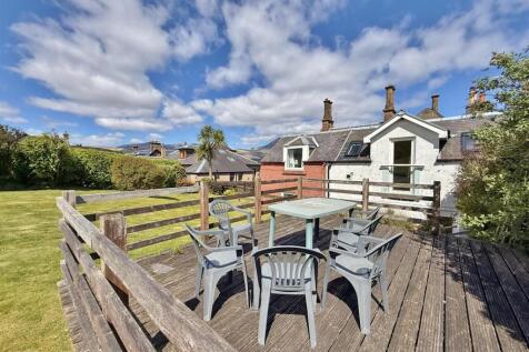 Rear timber deck and across the neighbours garden