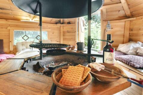 Nordic hut inside