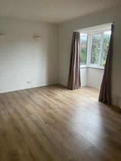 Bright, neutral living room with wood-effect fl...
