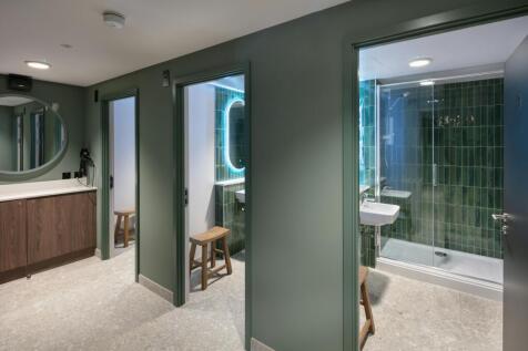 On site communal shower facilities