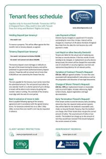 Tenancy Fees
