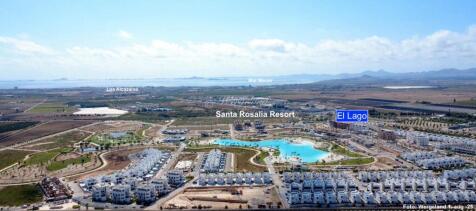 dronefoto fra Santa Rosalia mot Los Alcazares