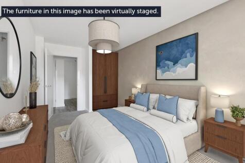 Plot 7 bedroom 1 with virtual staging disclaimer -