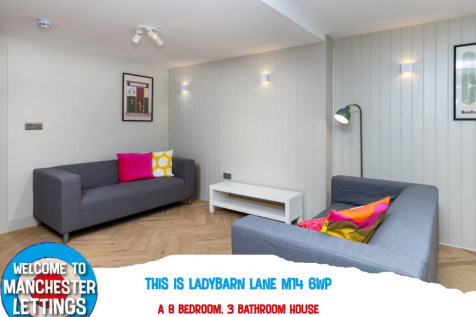 8-bed house on Ladybarn Lane Manchester, M14 6WP, £845/mo