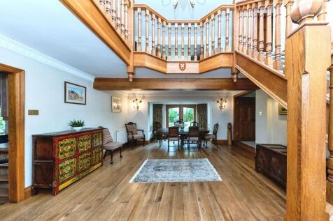 Reception hall showing galleried landing