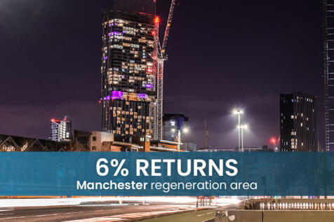 1-bedroom apartment in central Manchester offering projected rental yields of 6%+.
