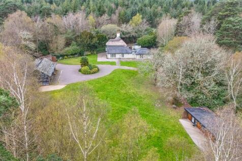 Drone of cottage and lodge