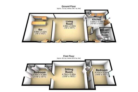 Foss Barn Conversion 3D Floor Plan