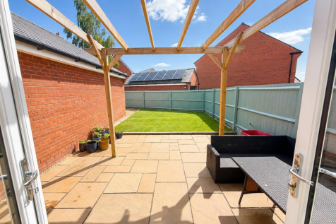 Rear garden patio with Pergola