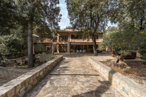 Shaded entrance to the property