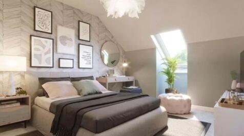 Computer generated image of the bedroom in the Ascot 4 bedroom home