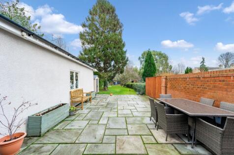 View of garden from kitchen bifold doors
