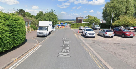 View along road with property to the left