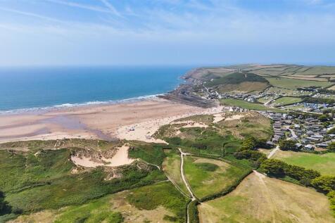 Drone View to Croyde Beach