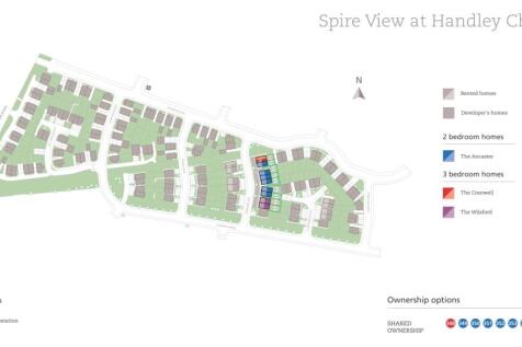 Site plan - Spire View at Handley Chase