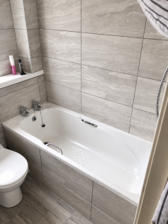 Modern Grey Tile Bathroom