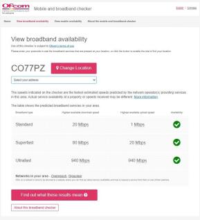 Ofcom Broadband