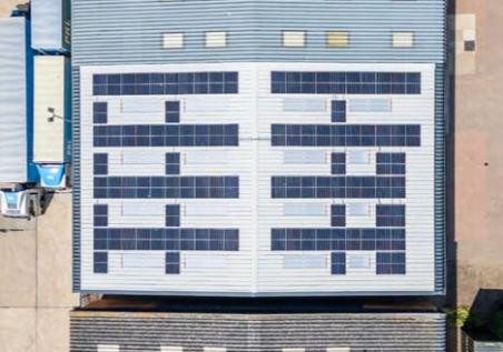 Unit 8, Abbey Road Industrial Estate - PV panels