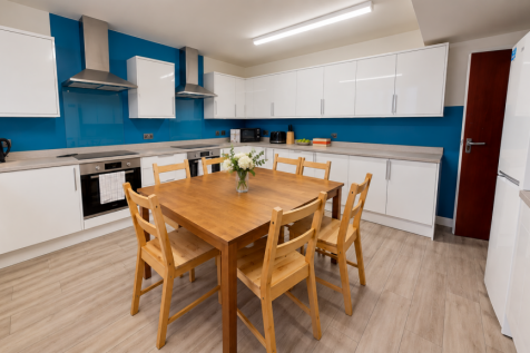 Clean Scandinavian Kitchen Dining Area