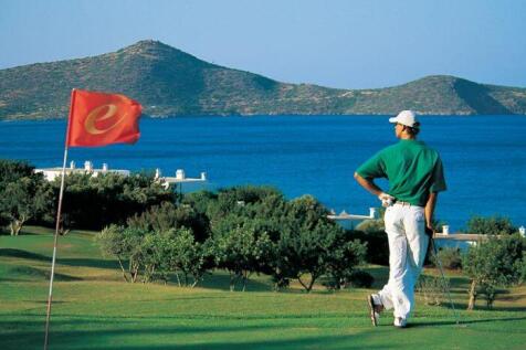 The golf course of Elounda