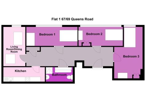 Flat 1 67_69 Queens