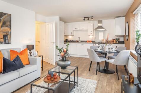 Open plan kitchen living and dining room in a Hornsea
