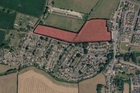 Aerial - site shaded. Aerial view, site shaded red. For identification purposes only.