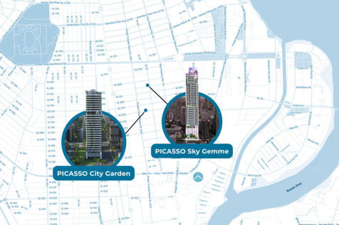 2 Bedroom Condo For Sale - Picasso Sky Gemme Type B5 Luxury Condominium - BKK1, Phnom Penh