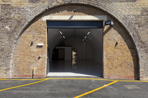 The front of an arch.