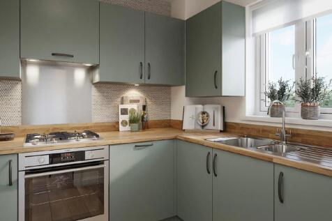 Plenty of space for cooking and storage with the 3 sided kitchen