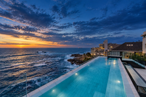 Private Lap Pool at Sunset
