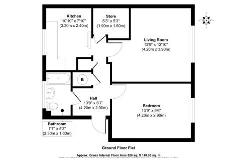 Flat 45 Pound Close, Lyneham, Chippenham, Wiltshire, SN15 4PJ
