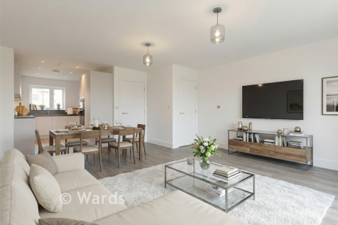 Virtually Staged Lounge/Dining/Kitchen