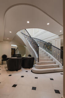 Staircase from Lowwer Level with Office